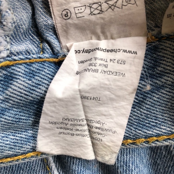 Cheap Monday Sz M Button Up Denim Skirt - Picture 4 of 6